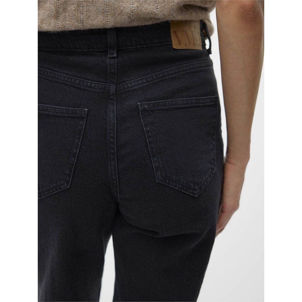 VERO MODA Aptempti džinsai moterims, Juoda, Tessa mom jeans 5