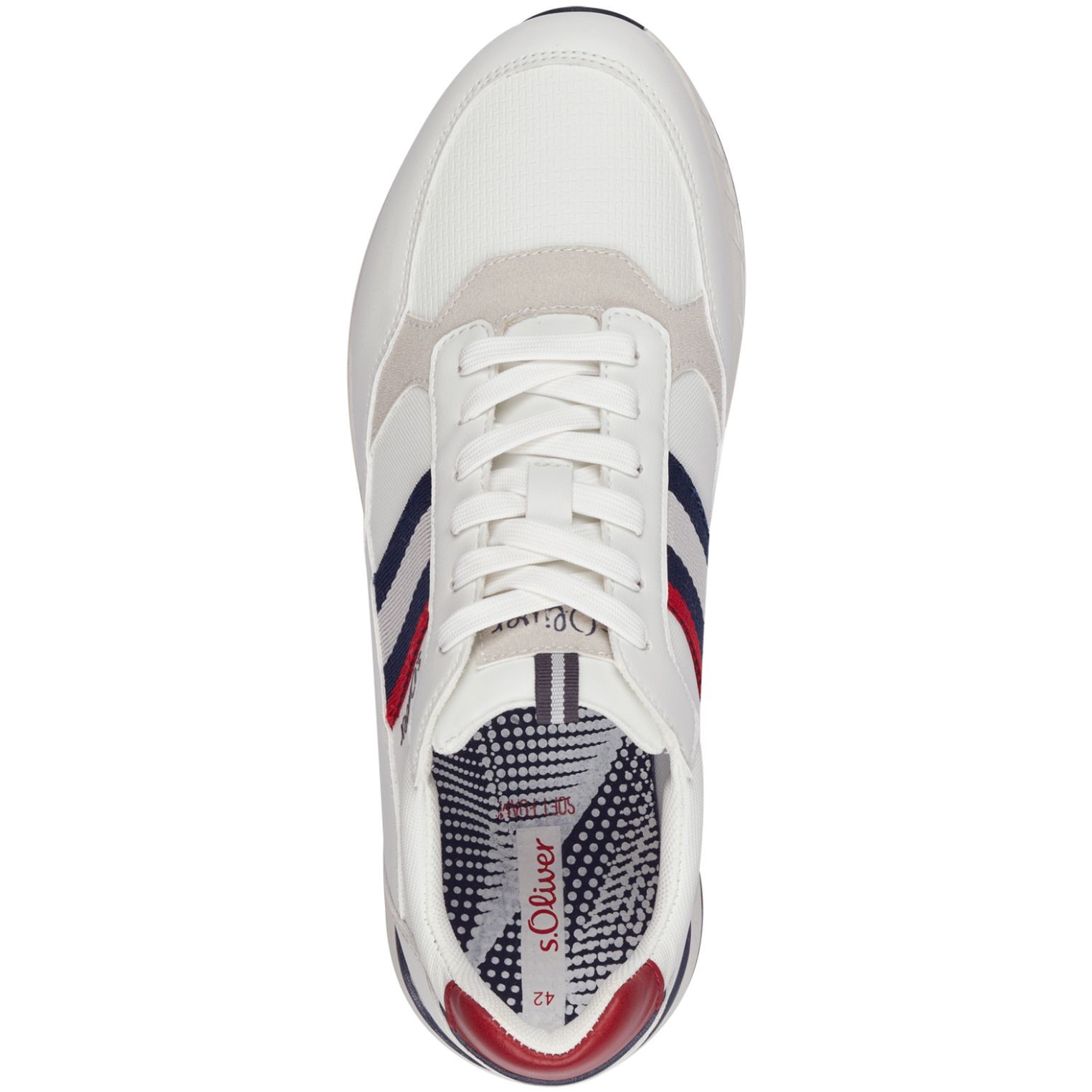 S.OLIVER Laisvalaikio bateliai vyrams, Balta, LEISURE 4