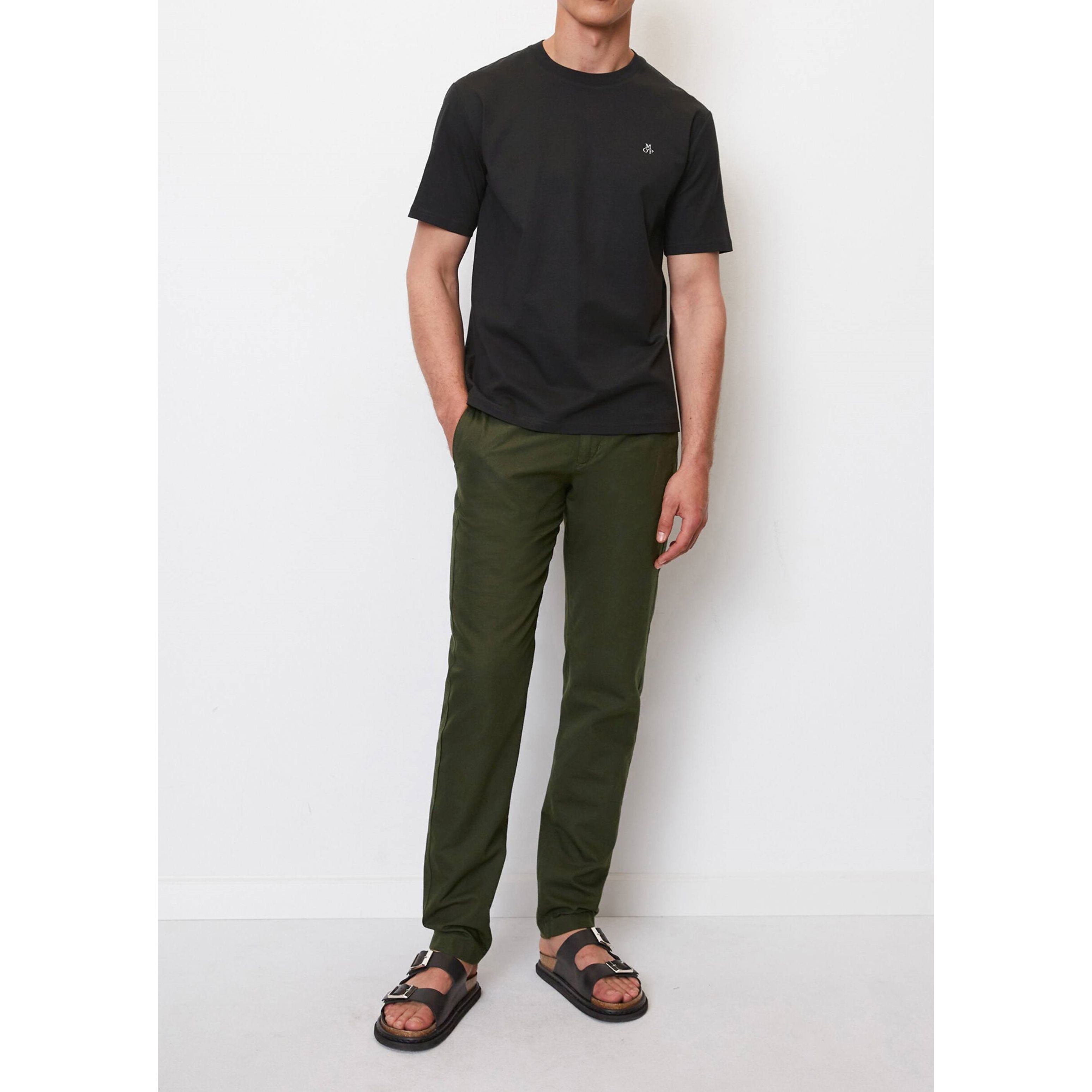 MARC O'POLO Marškinėliai vyrams, Juoda 2