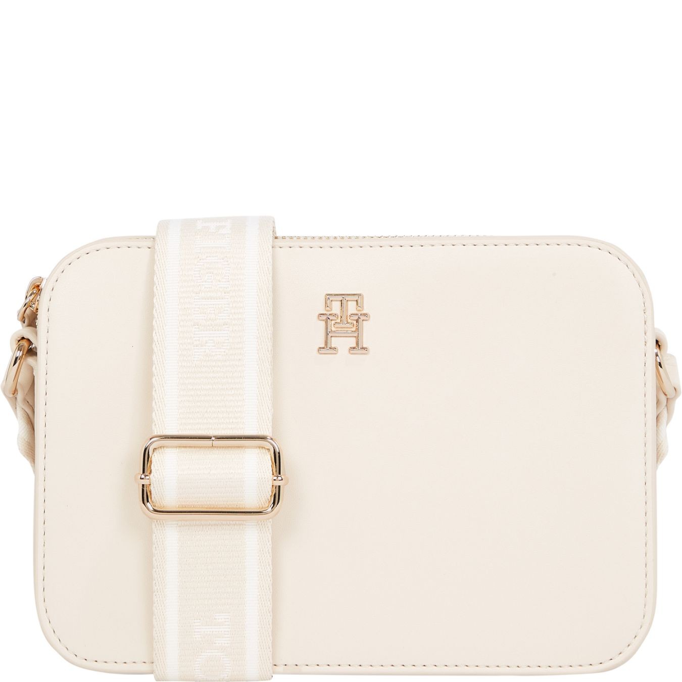 TOMMY HILFIGER Rankinė per petį moterims, Smėlio, Logotape camera bag 1