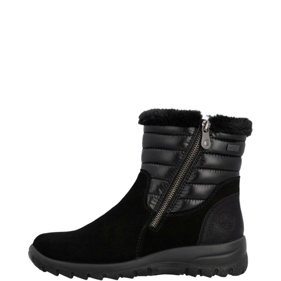 RIEKER Aulinukai moterims, Juoda, Booties 3