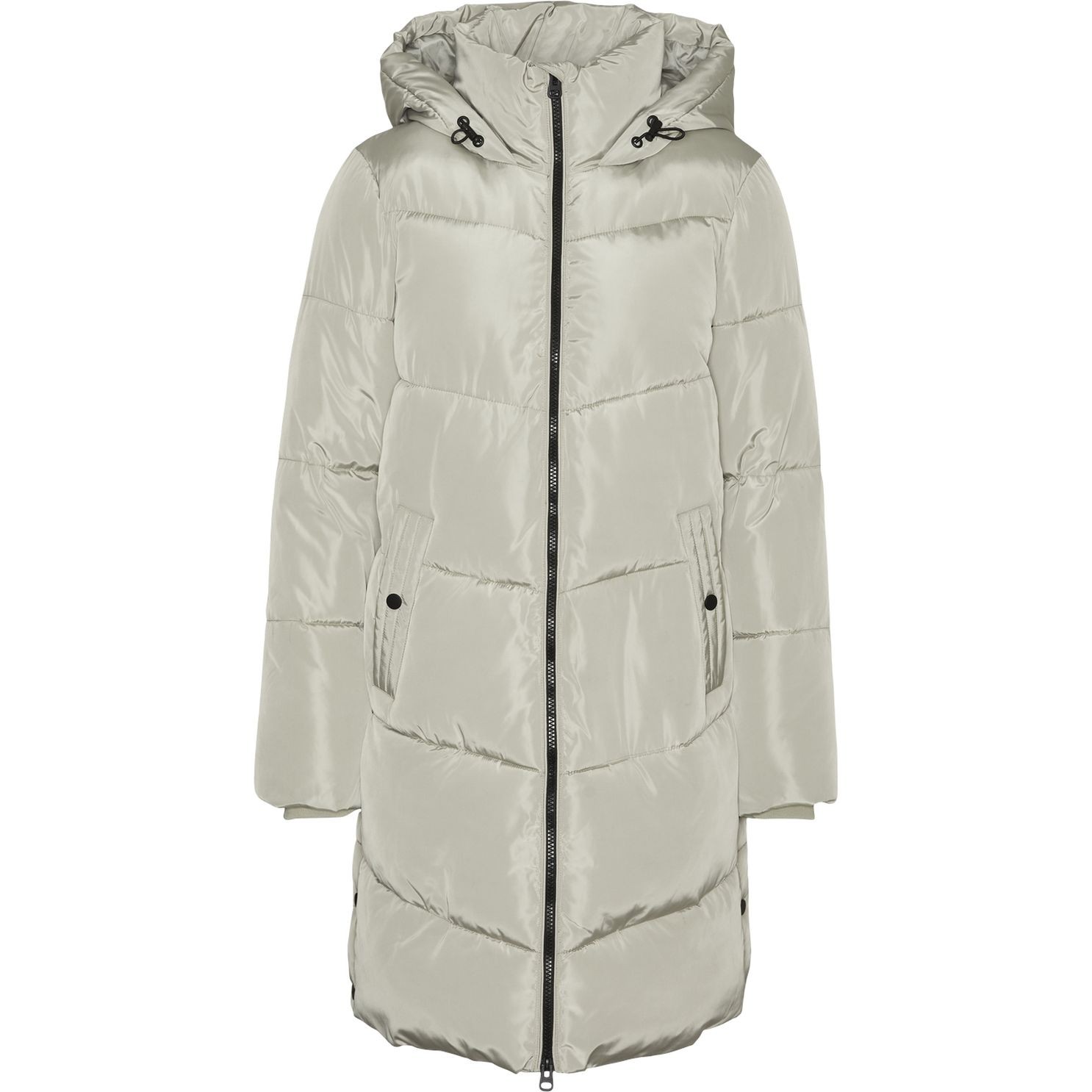 VERO MODA Pūkinis paltas moterims, Pilka, Halsey coat boo 1