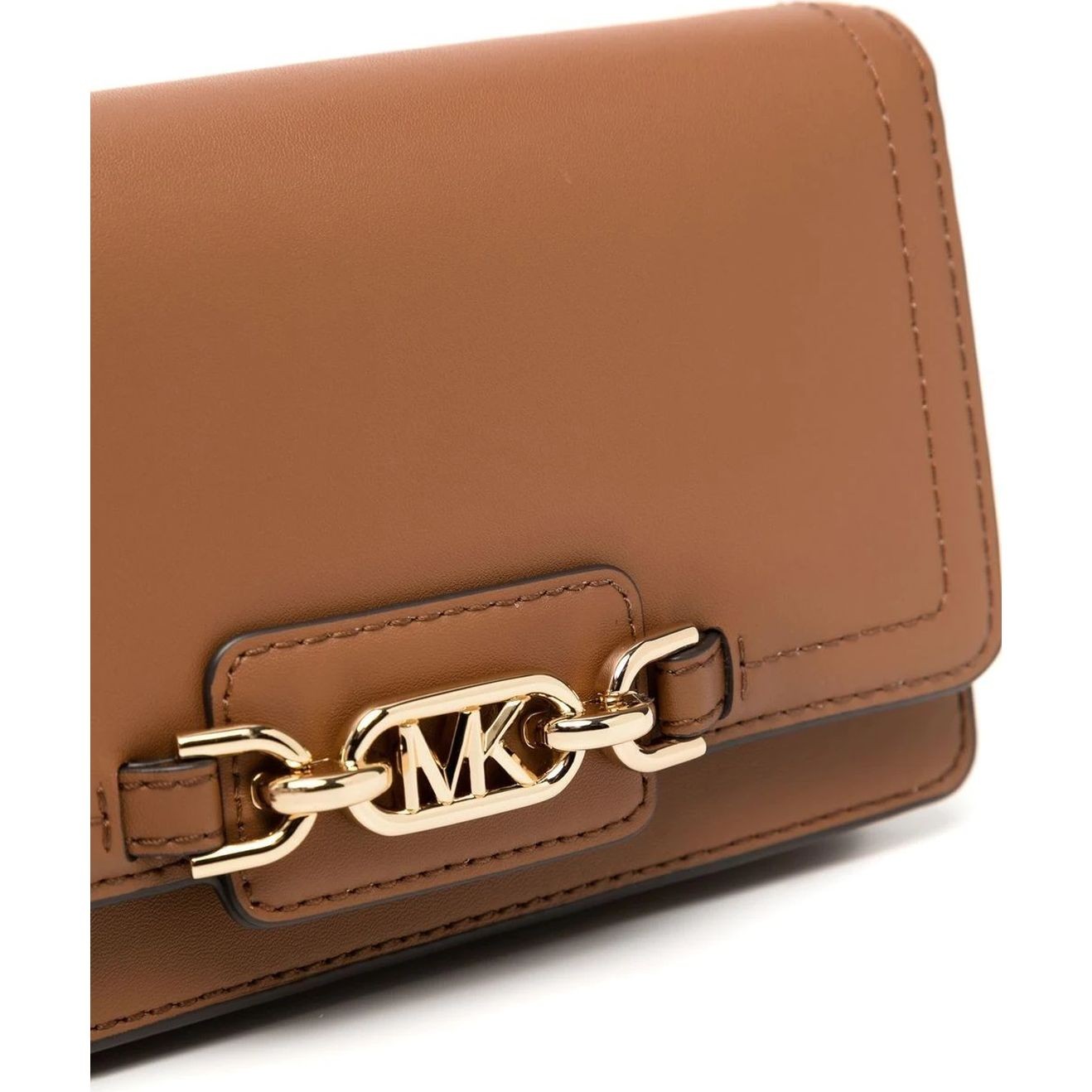 MICHAEL KORS Rankinė per petį moterims, Ruda, SM phone chain crossbody 3