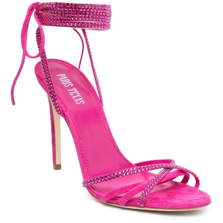 PARIS TEXAS Aukštakulniai moterims, Rožinė, Holly nicole lace up sandal 2