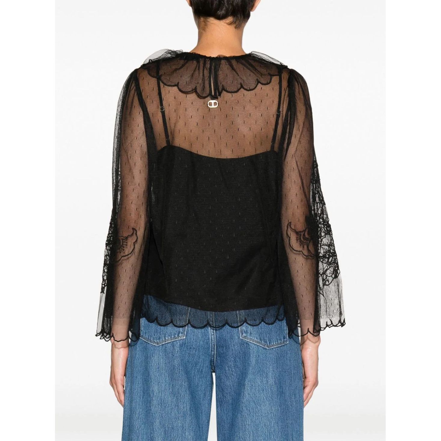 TWINSET Palaidinės moterims, Juoda, BLUSA 4