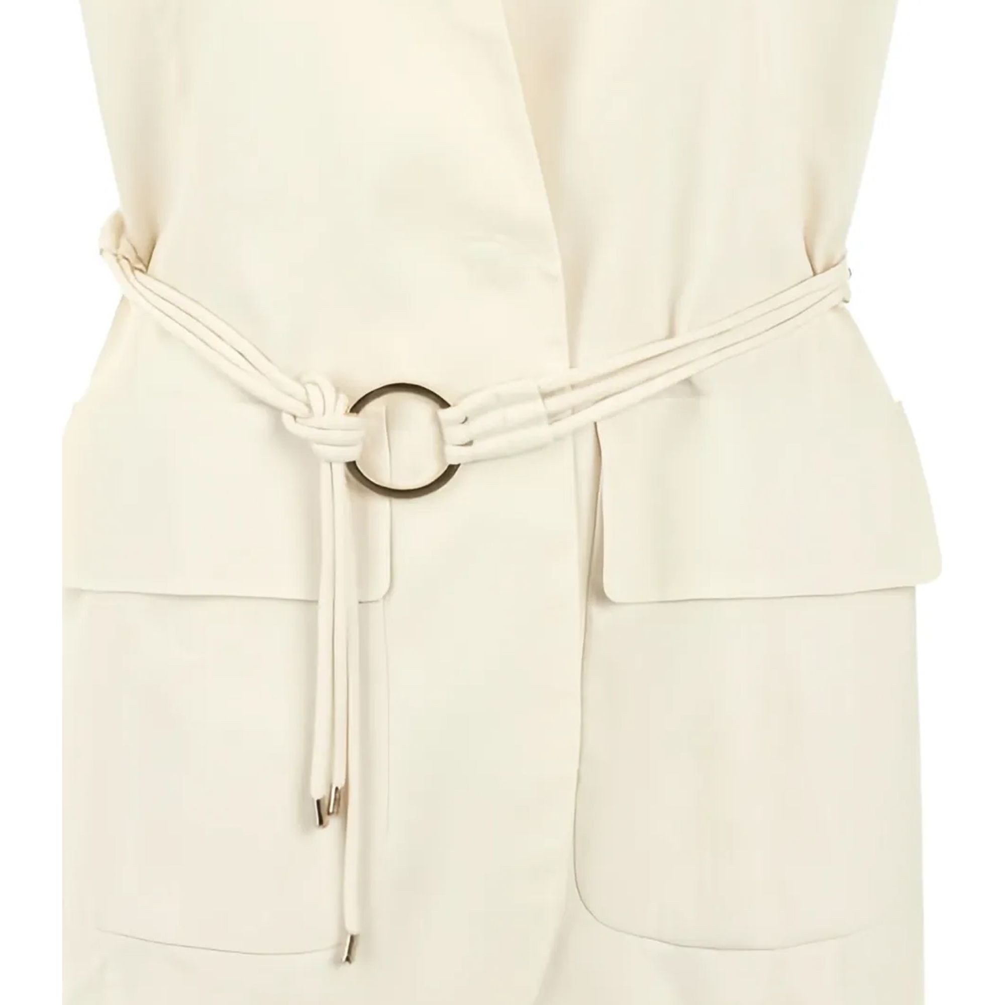 MARC CAIN Paltas moterims, Smėlio, Waistcoat 2