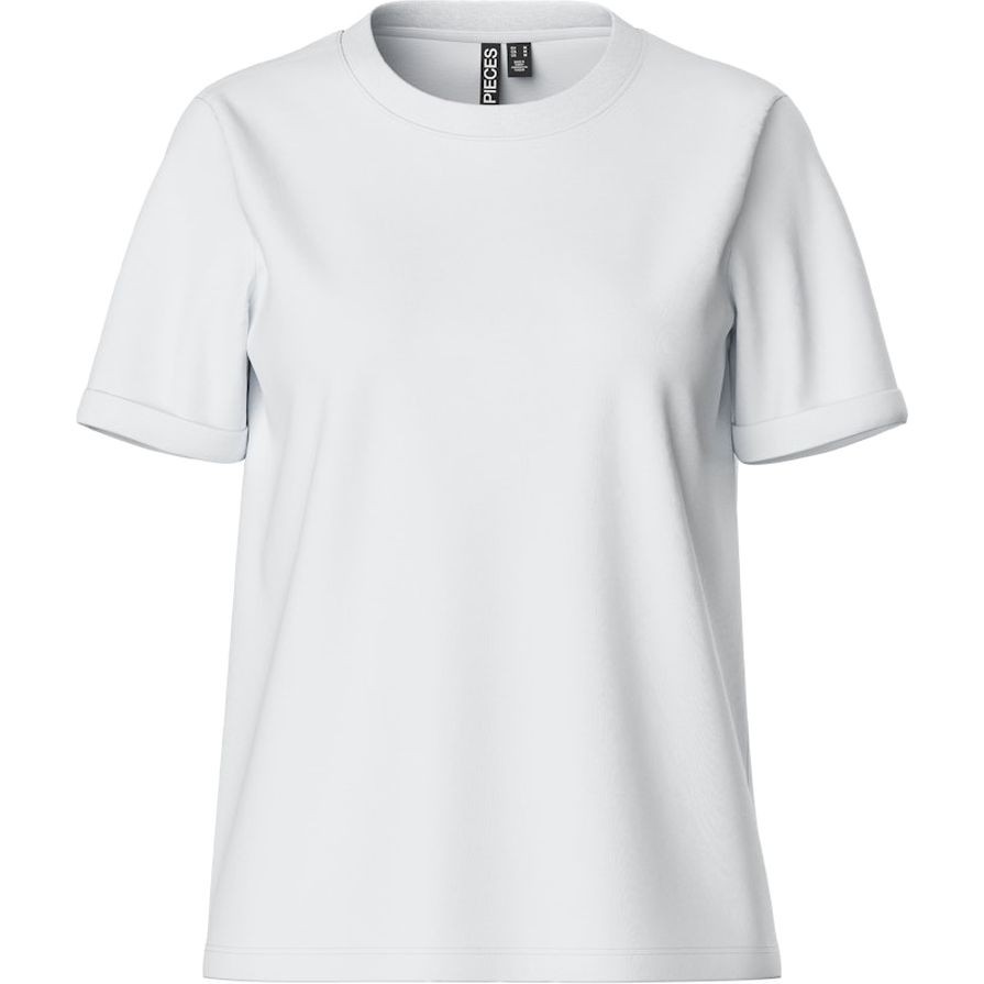 PIECES Marškinėliai moterims, Balta, Pcria t-shirts 1