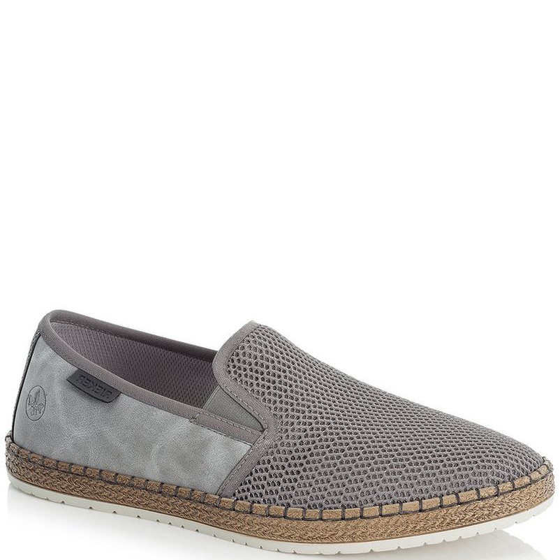 RIEKER Laisvalaikio bateliai vyrams, Pilka, LEISURE 1