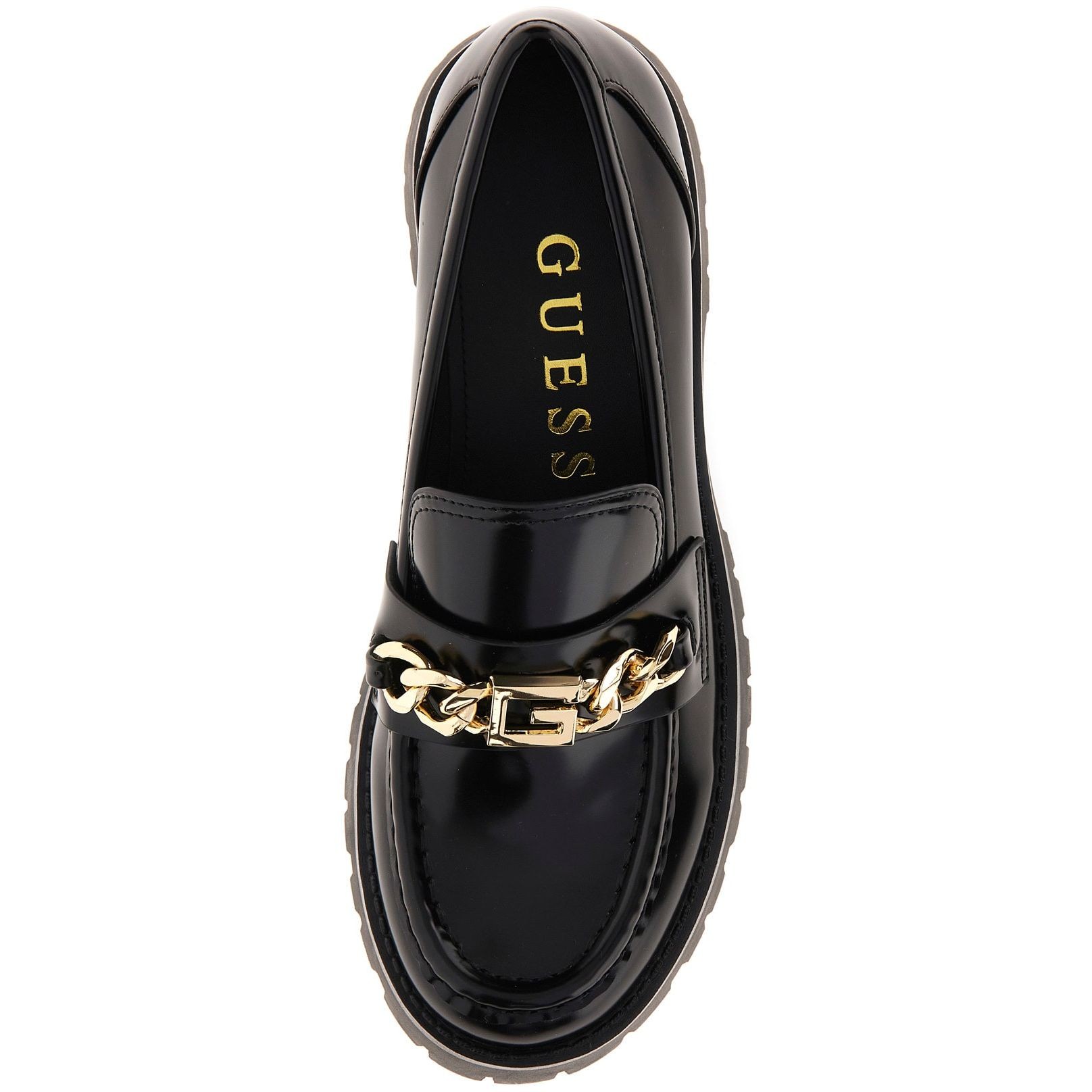 GUESS Loaferiai moterims, Juoda, Almosty loafers 4