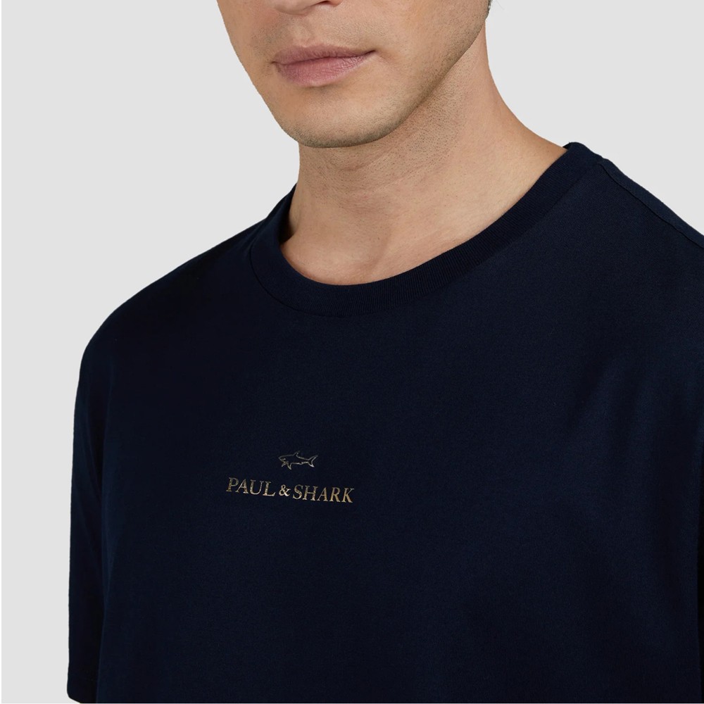 PAUL&SHARK Marškinėliai trump. rankovėmis vyrams, Mėlyna, T-shirt 3