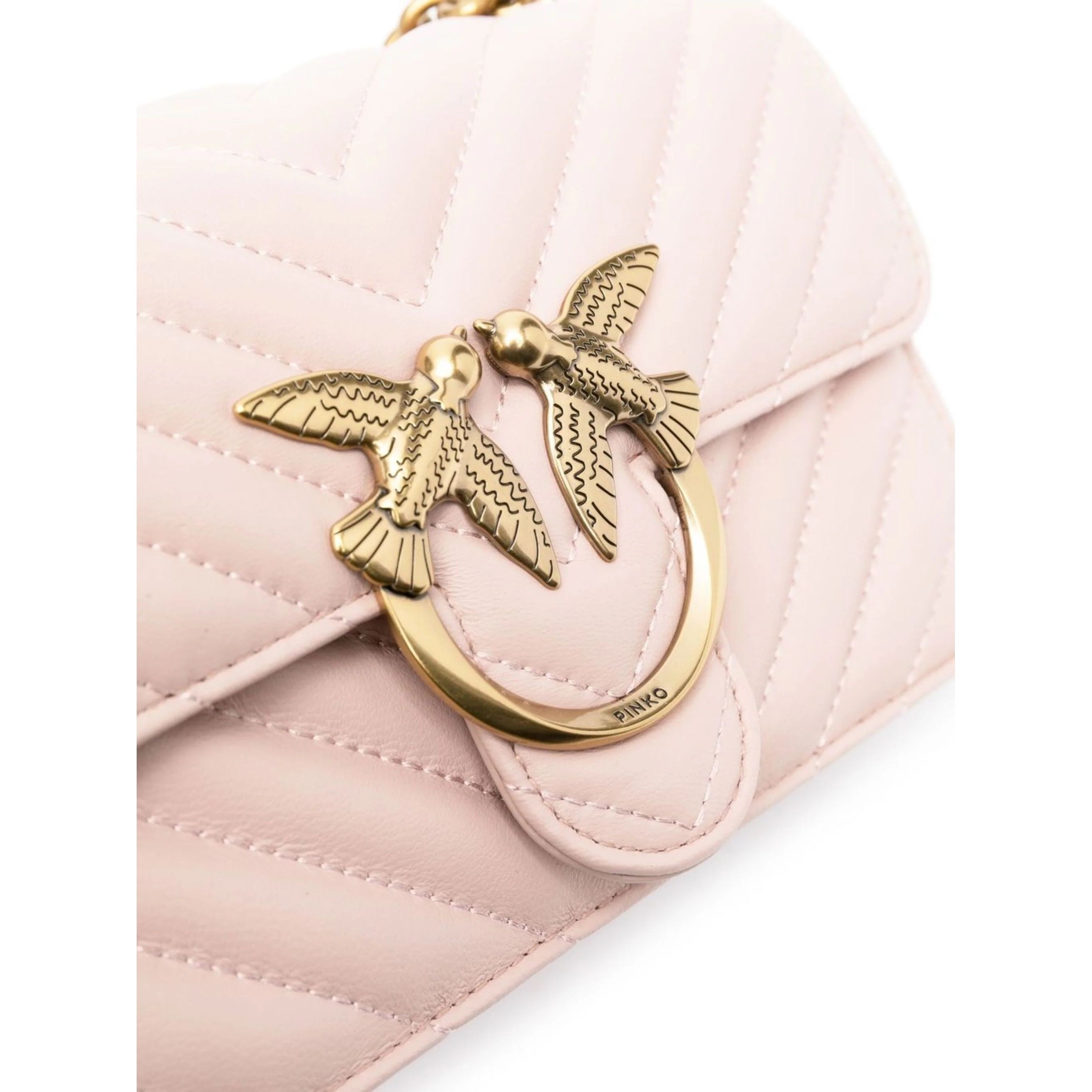 PINKO Rankinė per petį moterims, Kūno, Love one mini crossbody bag 3