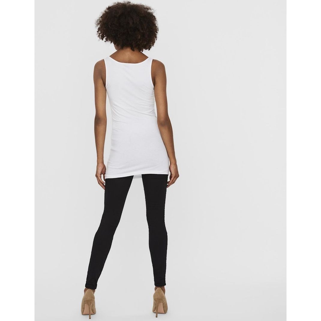 VERO MODA Marškinėliai moterims, Balta, VMMAXI MY SOFT LONG 3