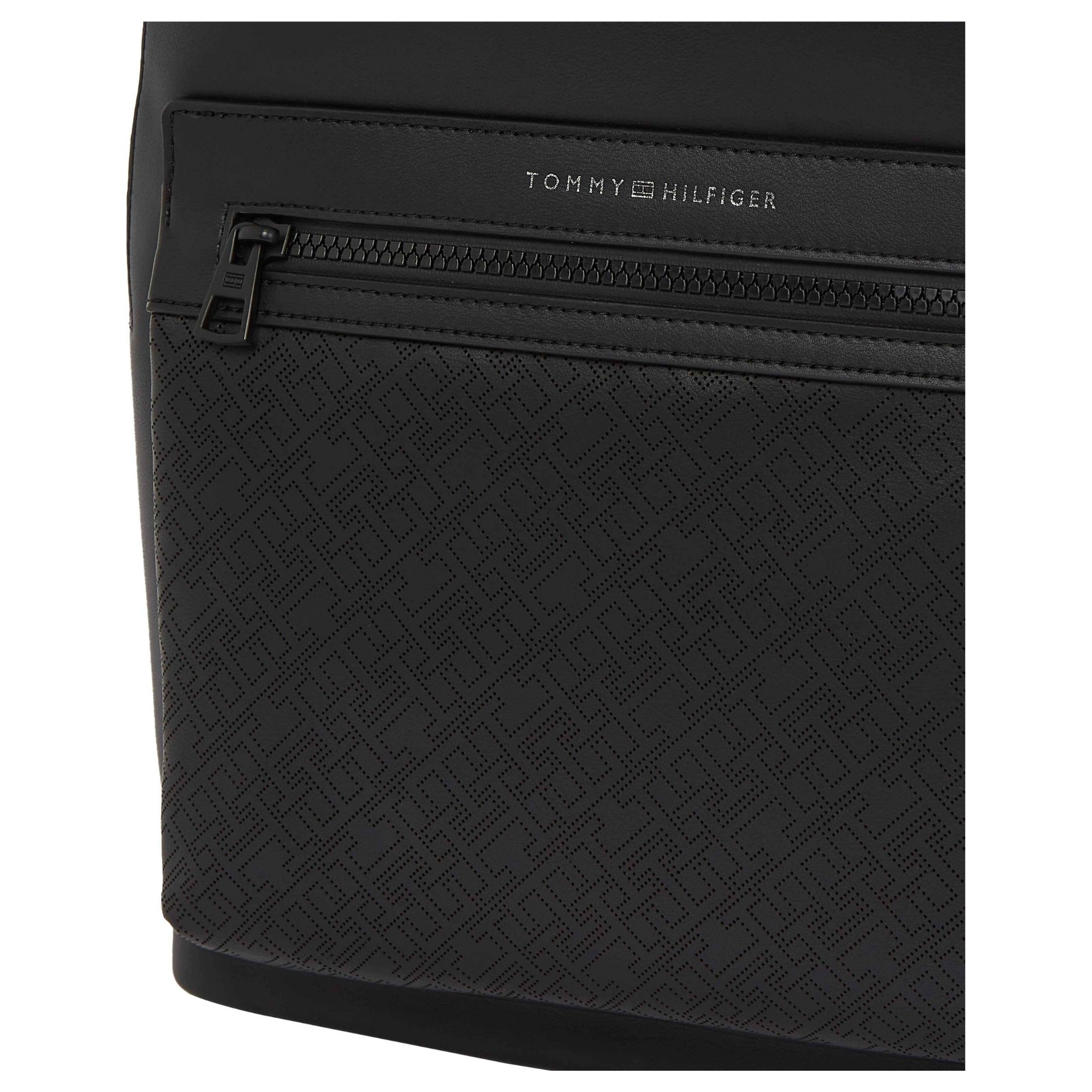 TOMMY HILFIGER Kuprinė vyrams, Juoda, TH monogram backpack 4