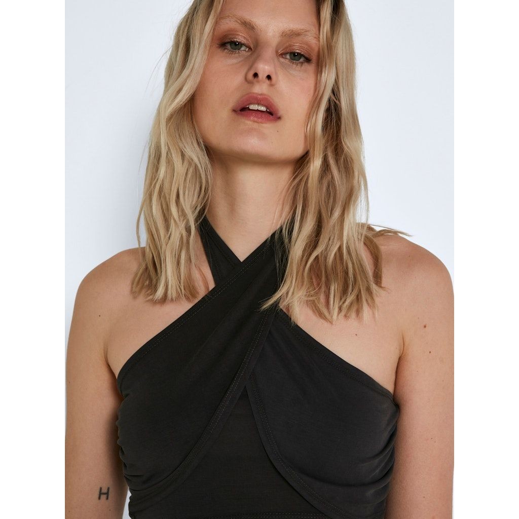 NOISY MAY Palaidinės moterims, Pilka, NMALLEN S/L HALTERNEC 6