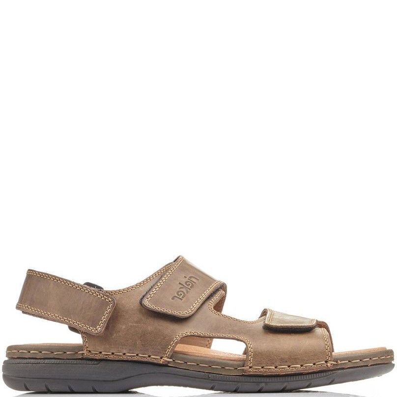 RIEKER Basutės vyrams, Ruda, SANDALS 2