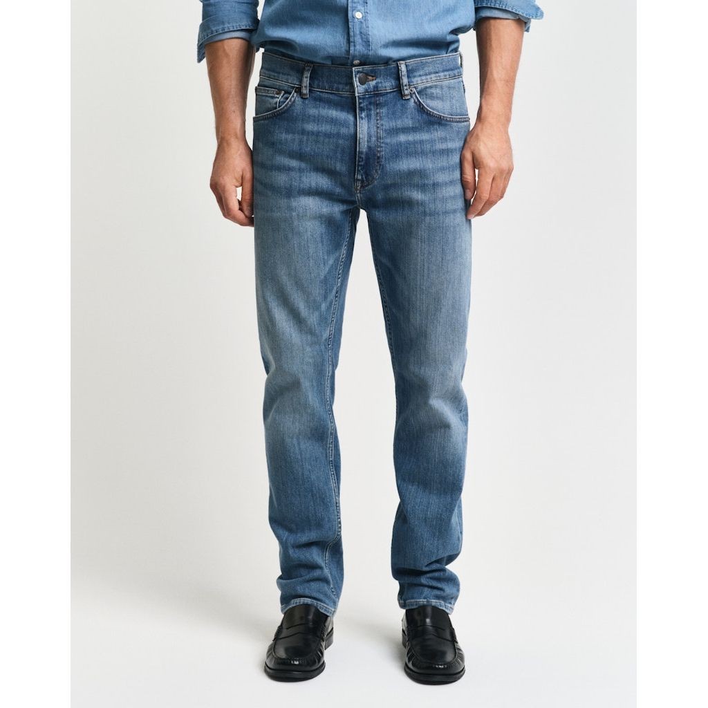 GANT Regular džinsai vyrams, Mėlyna, REGULAR GANT JEANS 4