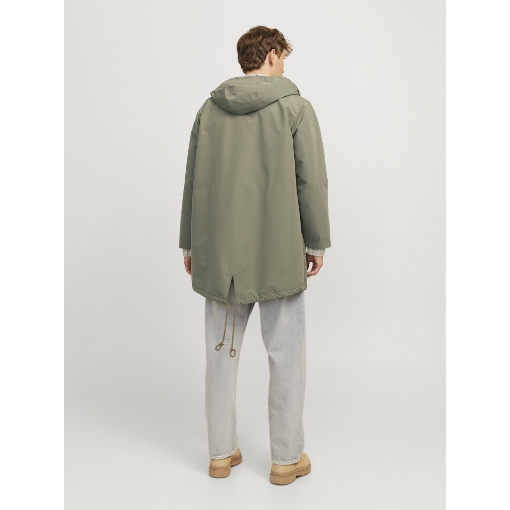 JACK & JONES Lietpaltis vyrams, Chaki, Sky light parka 5