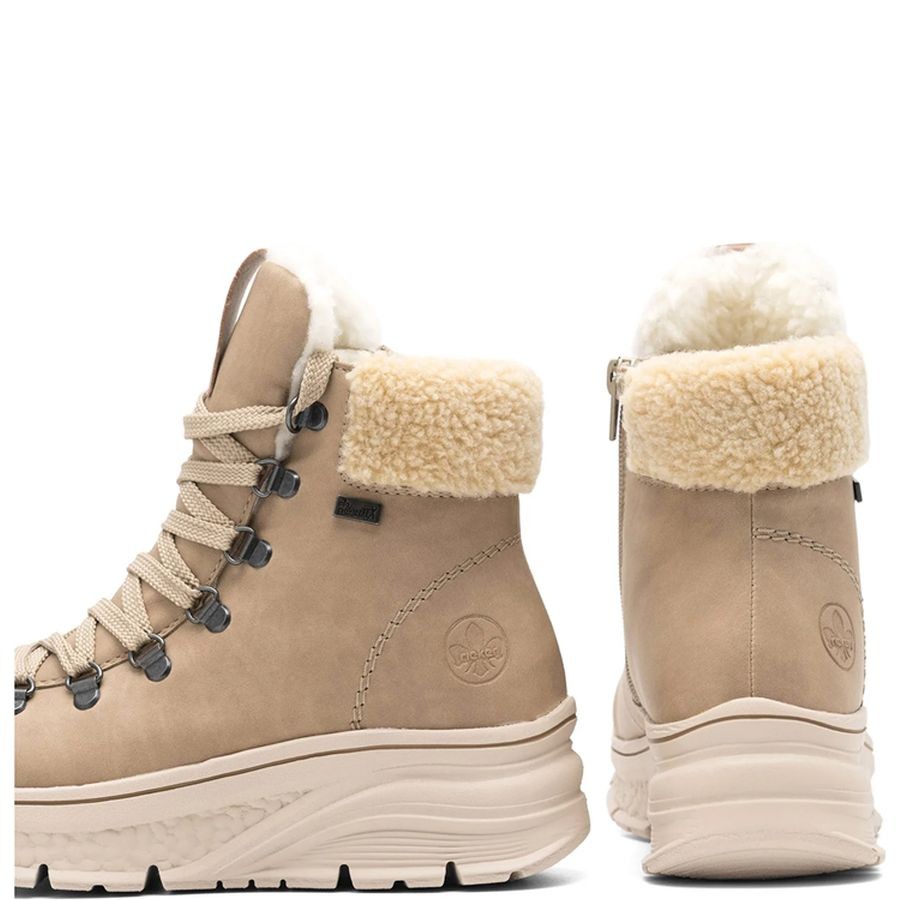 RIEKER Aulinukai moterims, Smėlio, Booties 3