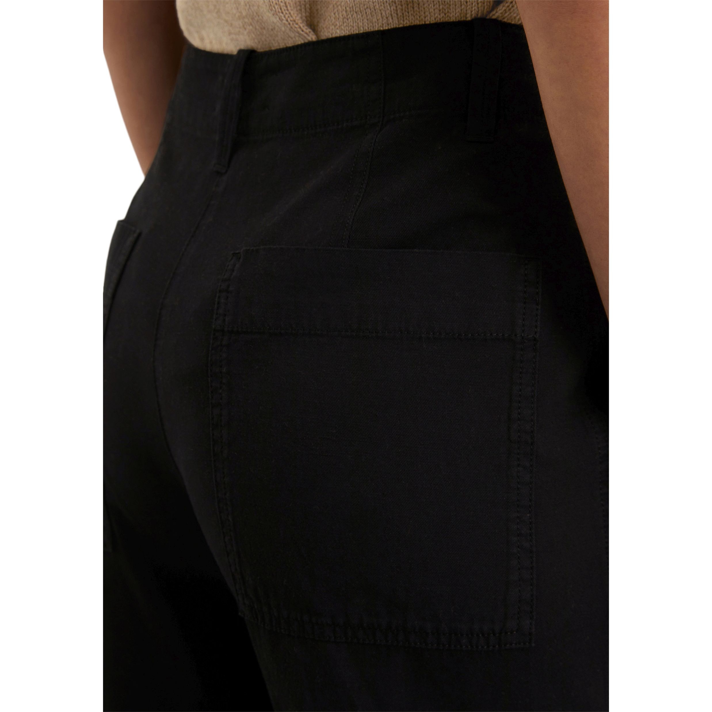 MARC O'POLO Kelnės moterims, Juoda, Pants M03134010063 4