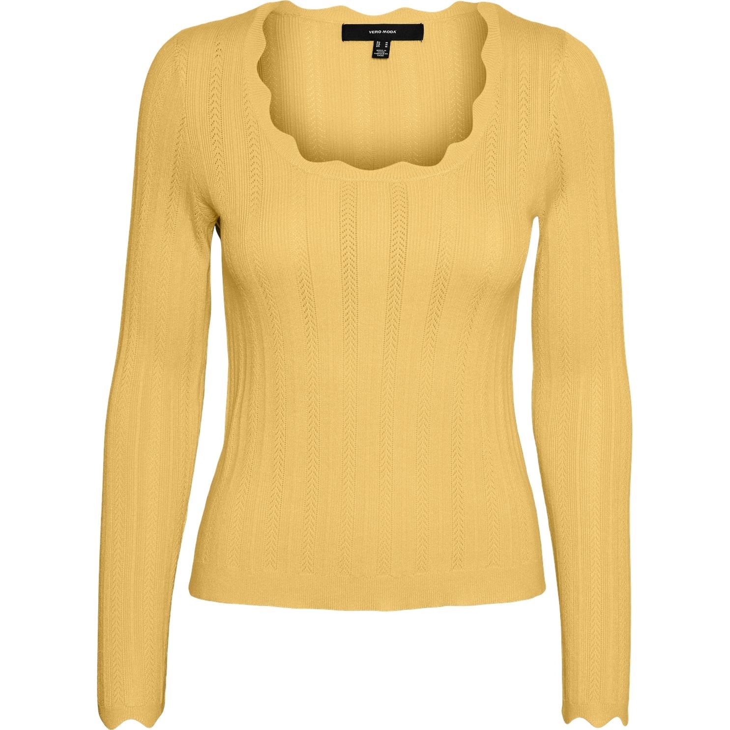 VERO MODA Megztinis moterims, Oranžinė, VMKHAIYA LS SQUA