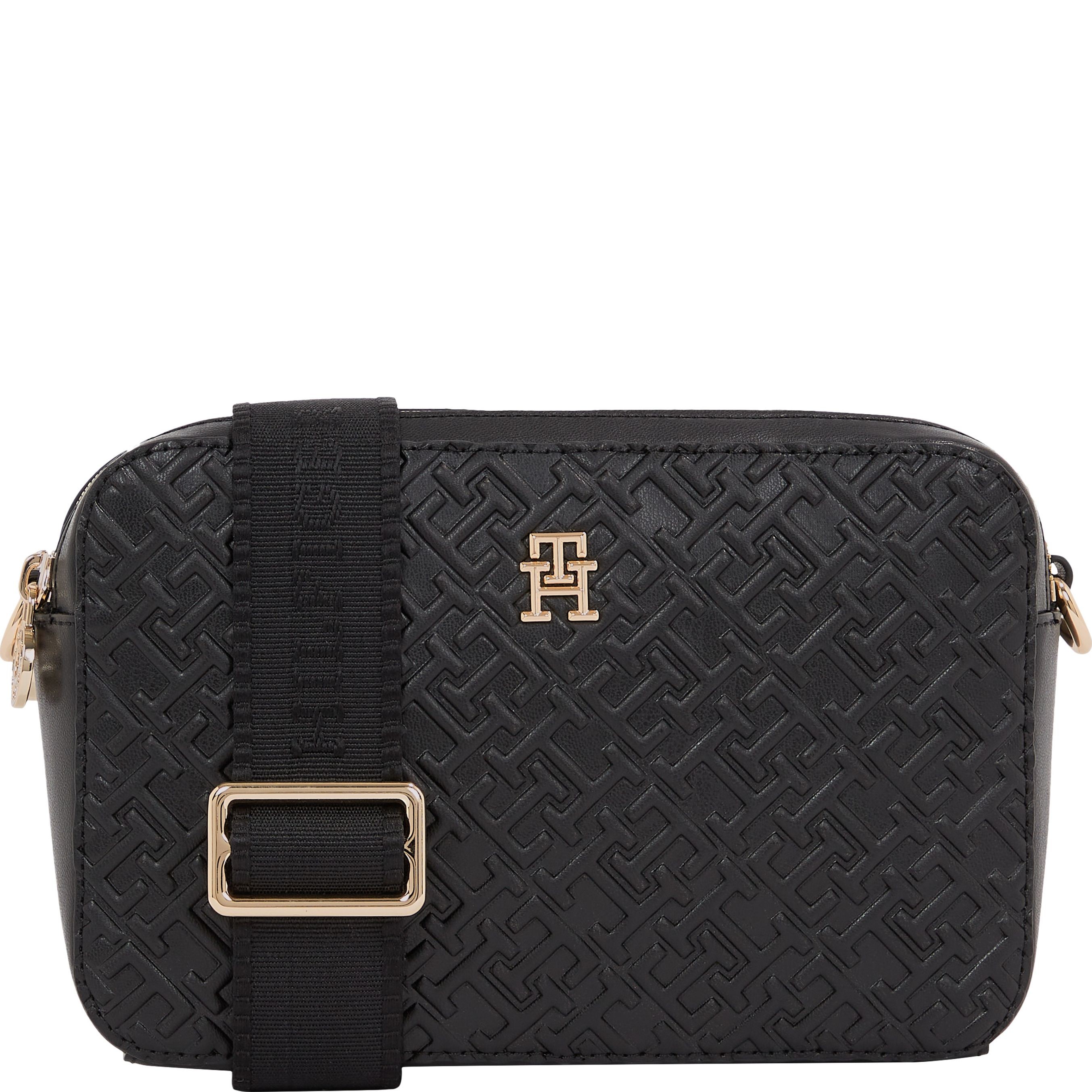 TOMMY HILFIGER Rankinė per petį moterims, Juoda, Distinct camera bag mono 1