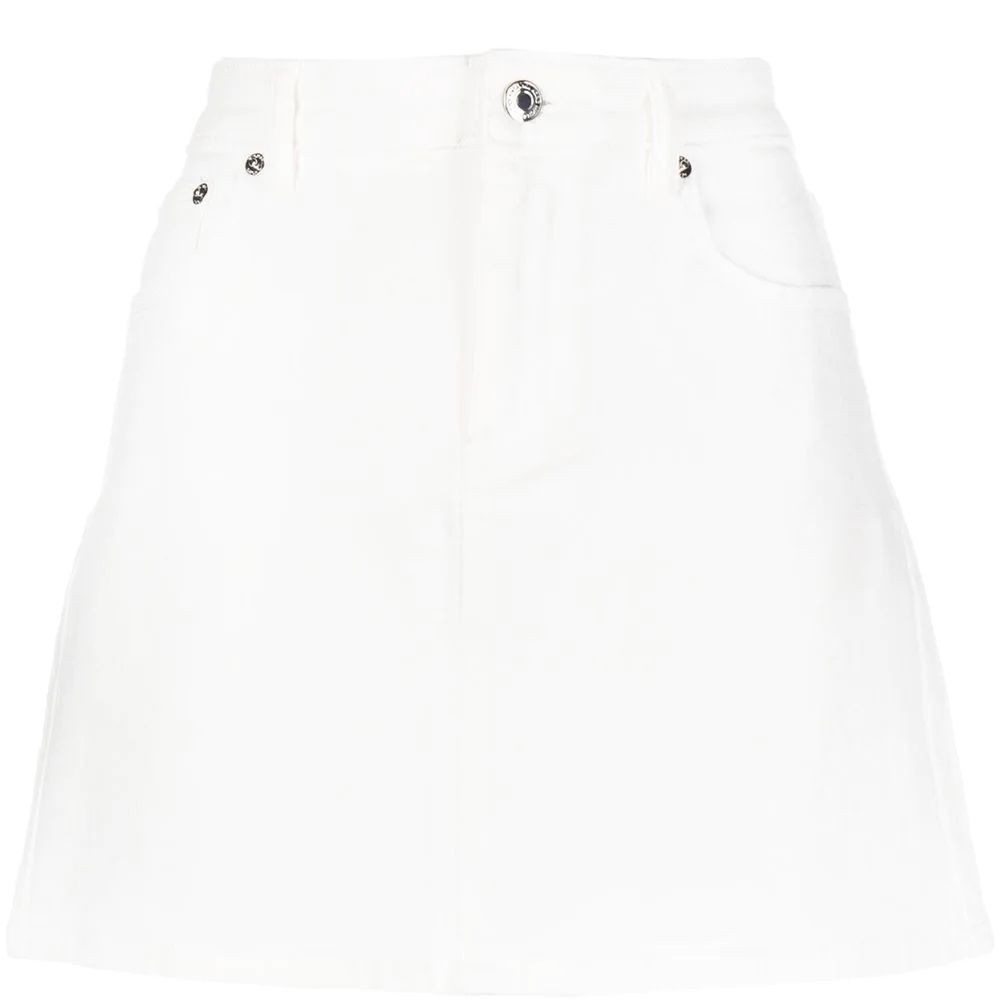 MICHAEL KORS Mini sijonas moterims, Pilka, 5 pkt denim skirt 1
