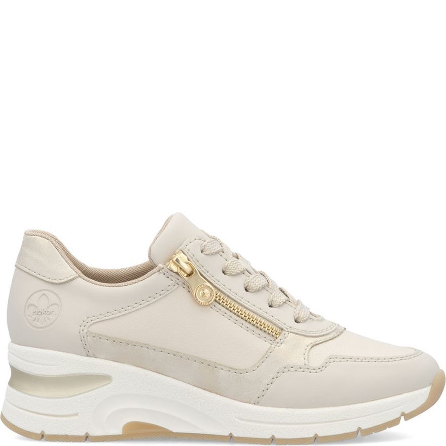 RIEKER Laisvalaikio bateliai moterims, Smėlio, LEISURE 2