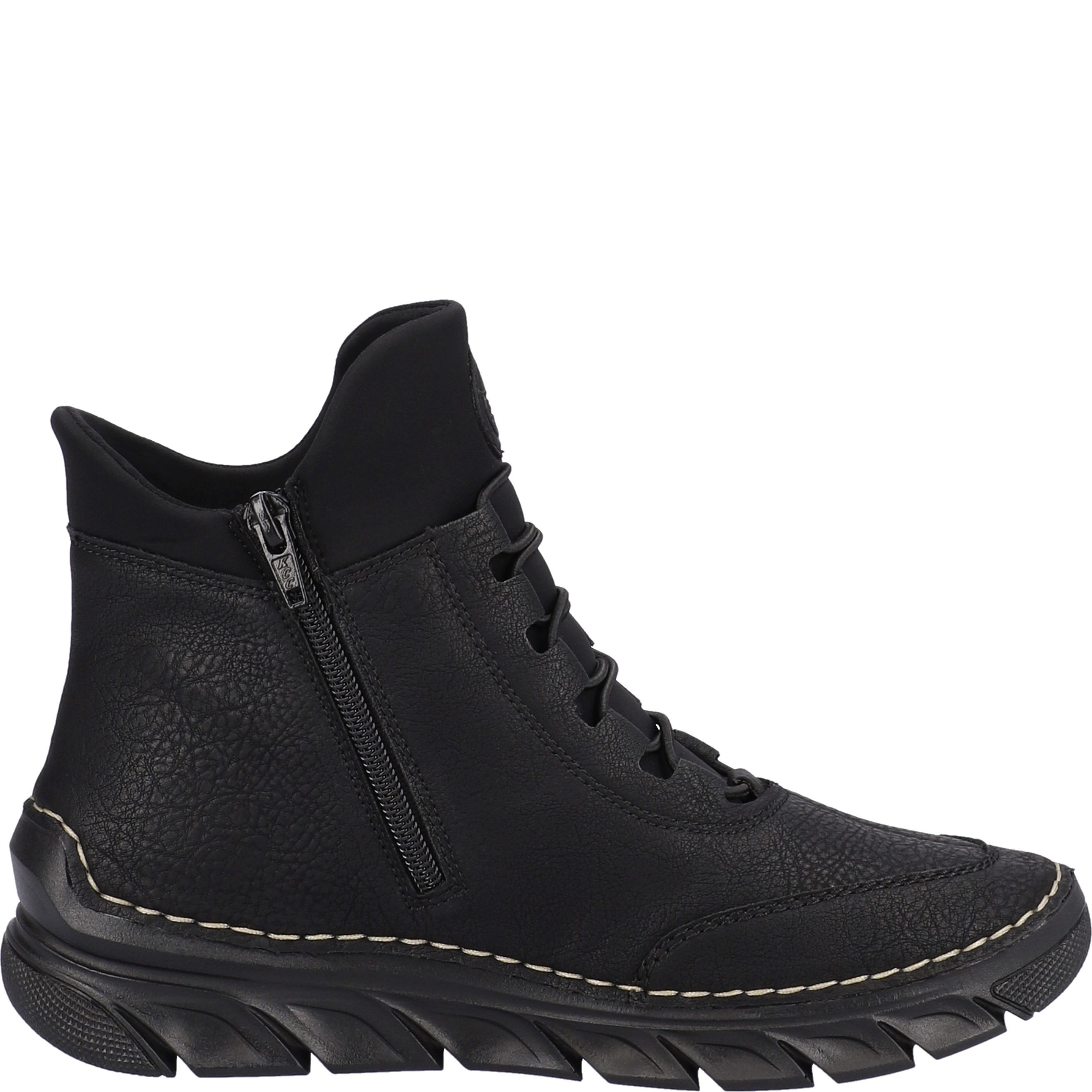 RIEKER Aulinukai moterims, Juoda, Ladies mid height boots 5