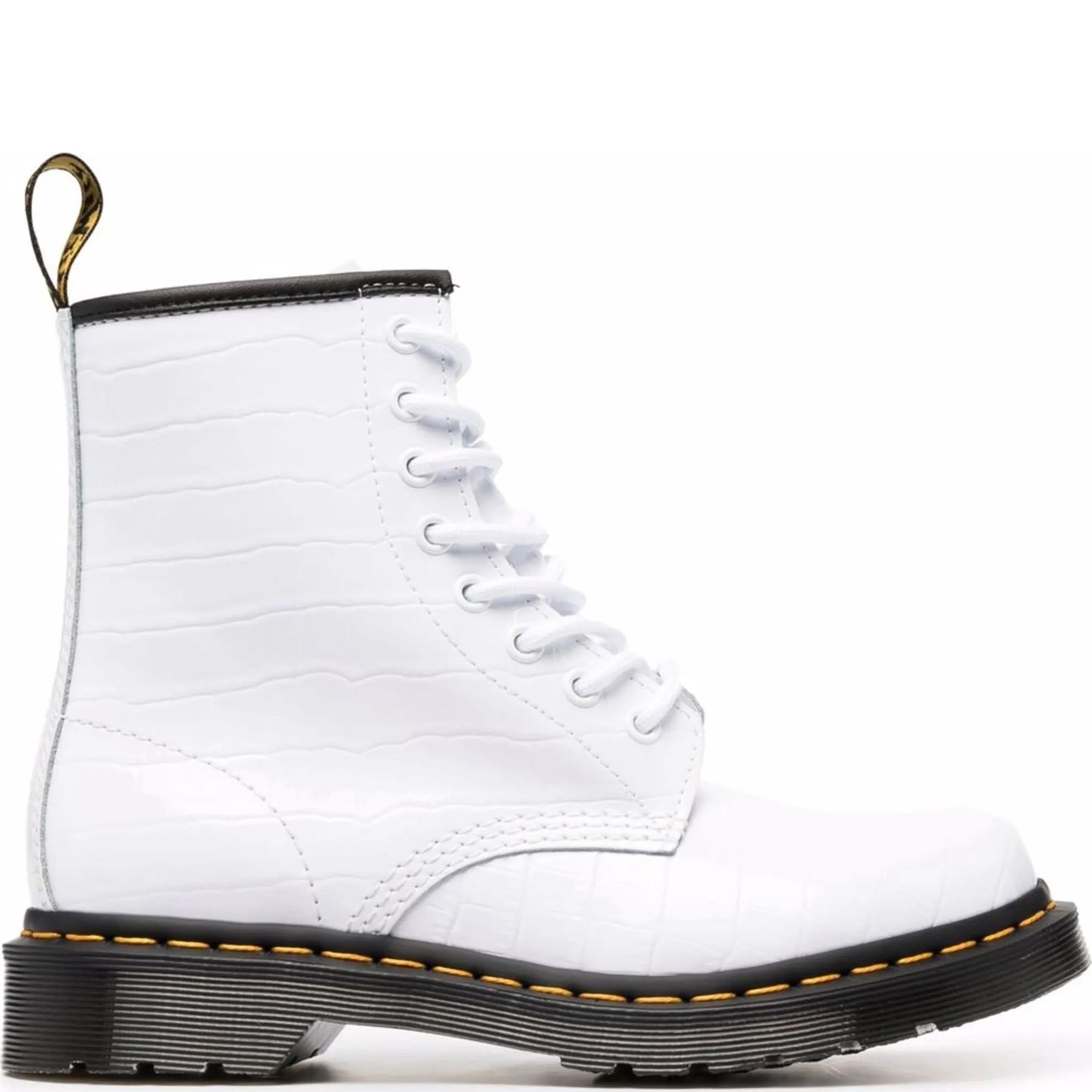 DR. MARTENS Aulinukai moterims, Balta, 1460 Lamper Emboss 2