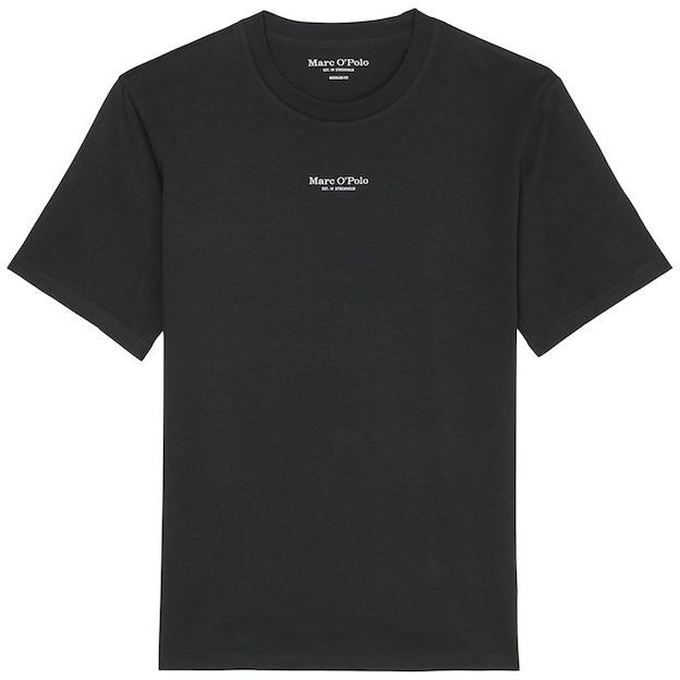 MARC O'POLO Marškinėliai vyrams, Juoda