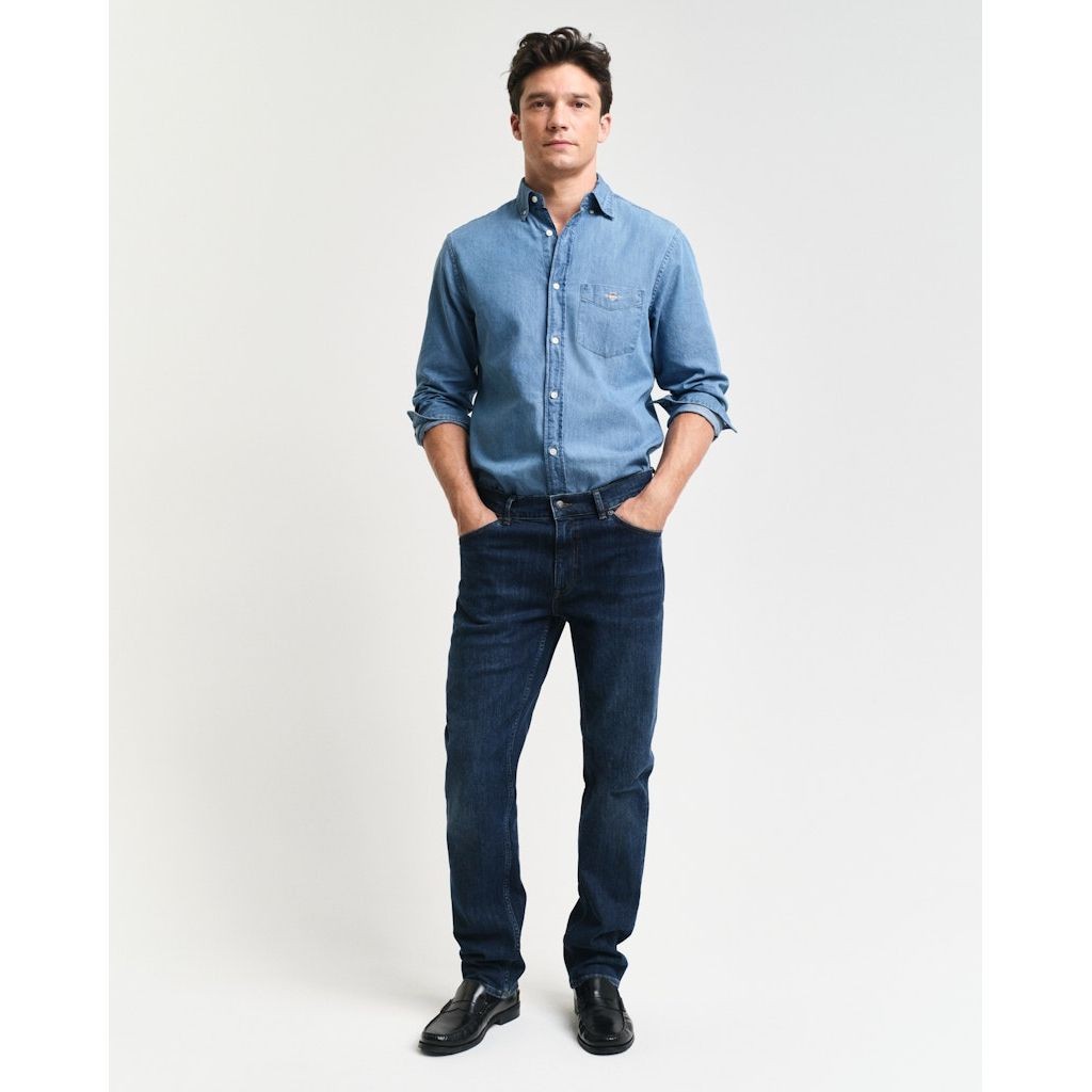 GANT Regular džinsai vyrams, Mėlyna, Regular Gant jeans 2