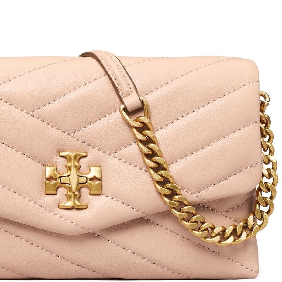 TORY BURCH Piniginė moterims, Kūno, Kira chevron chain wallet 4