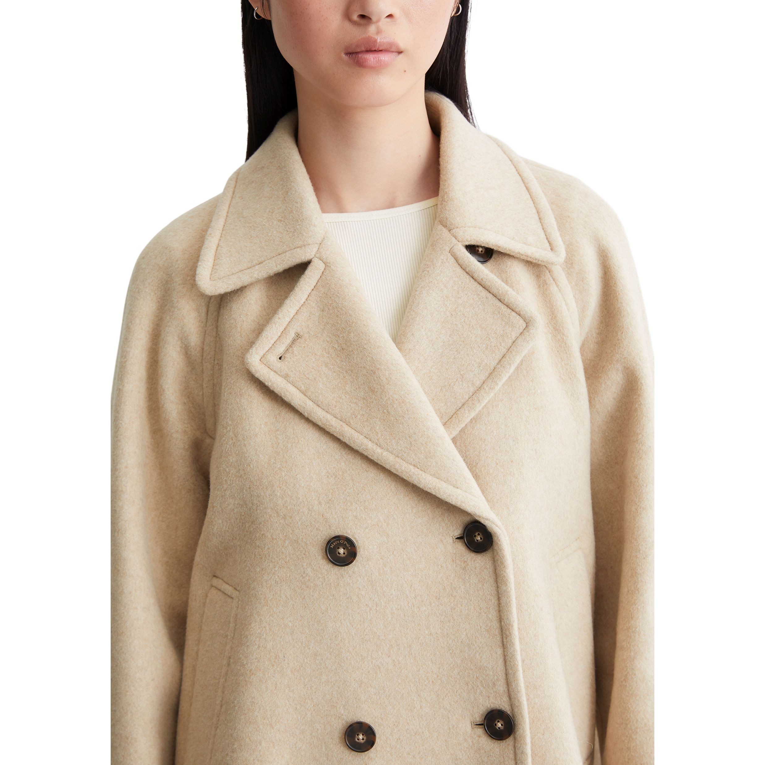 MARC O'POLO Paltas moterims, Smėlio, Coats 408008470375 4