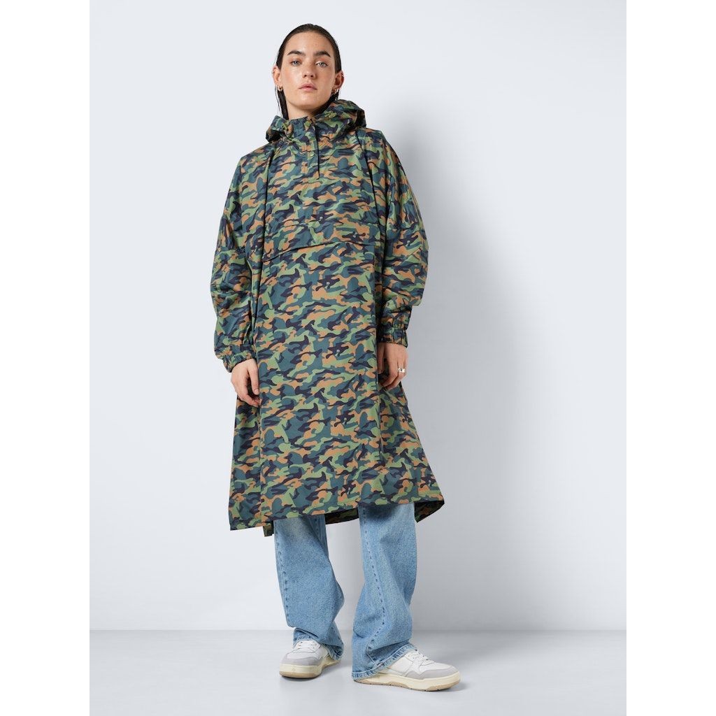 NOISY MAY Paltas moterims, Chaki, NMSKY L/S PRINTED RAI 7