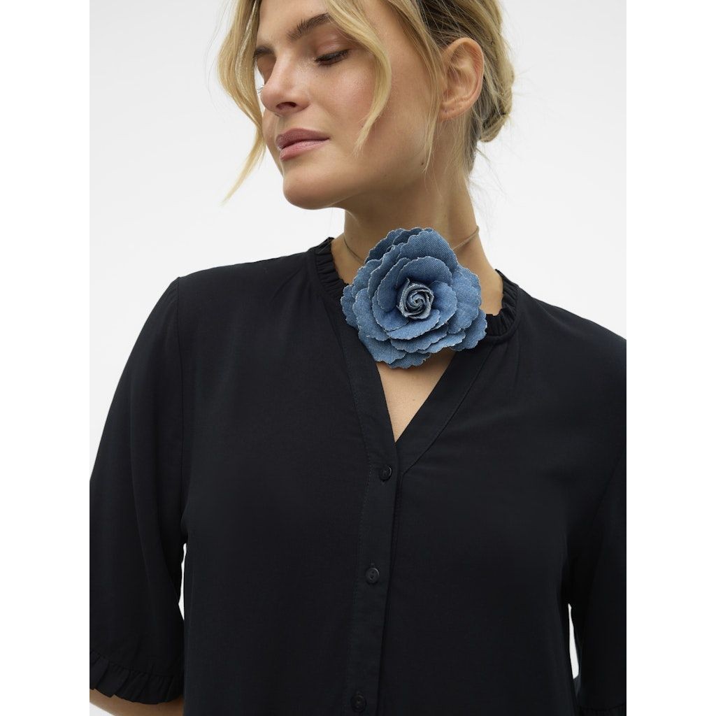 VERO MODA Maxi suknelė moterims, Juoda, VMEASY JOY 2/4 FRL 6