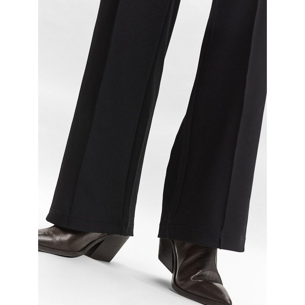 VERO MODA Kelnės moterims, Juoda, VMBECKY HW WIDE PULL 1