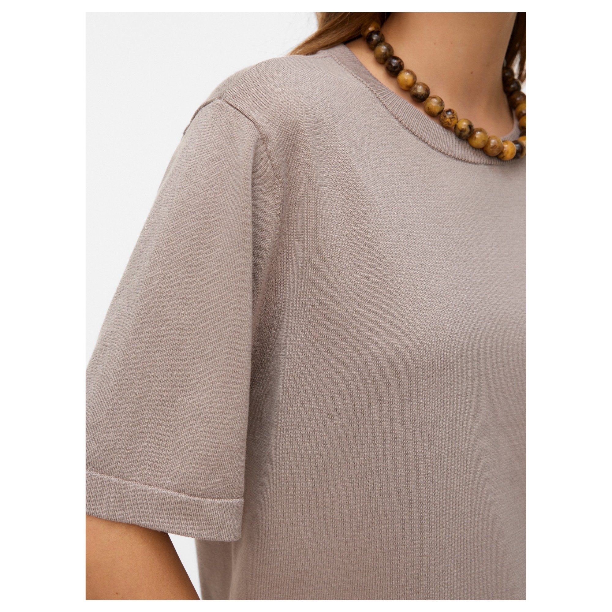 VERO MODA Megzta palaidinė moterims, Pilka, Silje oversize 3