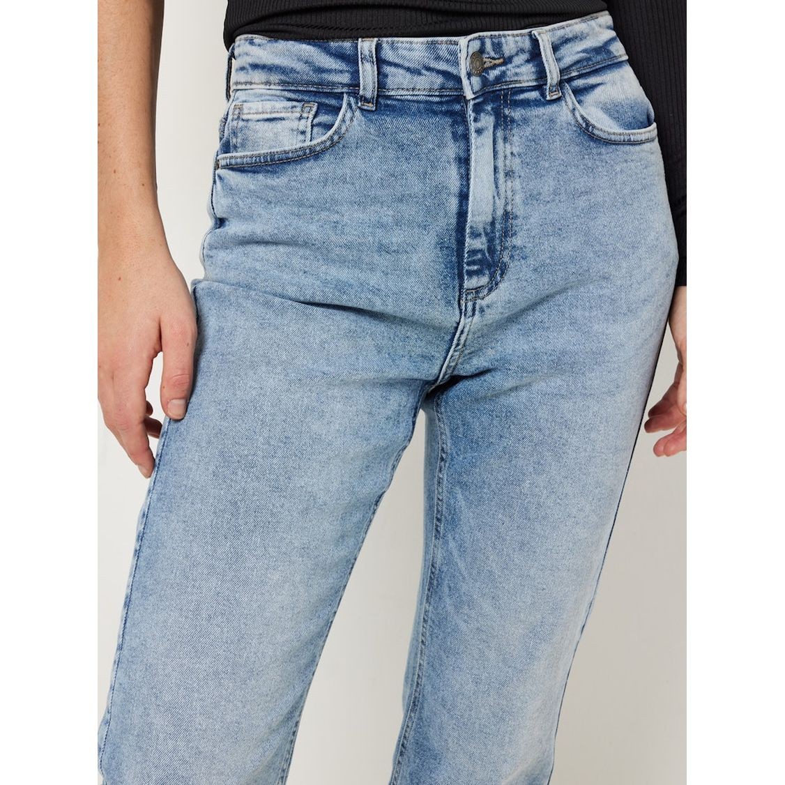 NOISY MAY Tiesūs džinsai moterims, Mėlyna, Nmmoni straight 8