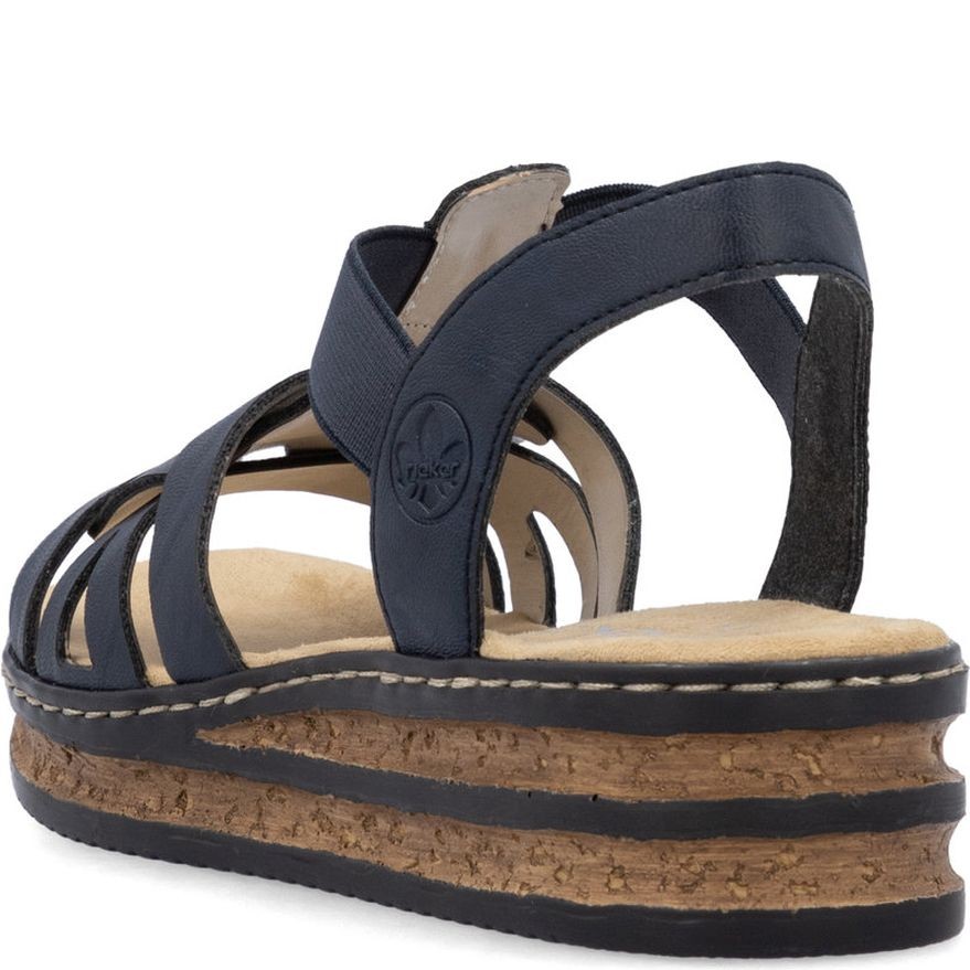 RIEKER Basutės moterims, Mėlyna, Sandals 4