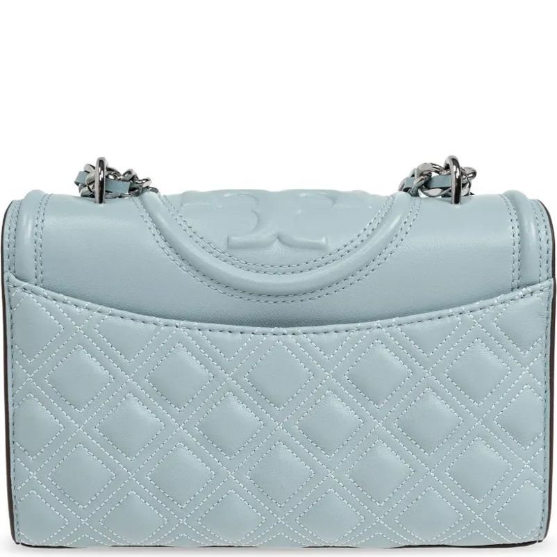 TORY BURCH Rankinė per petį moterims, Mėlyna, Small fleming bag 2