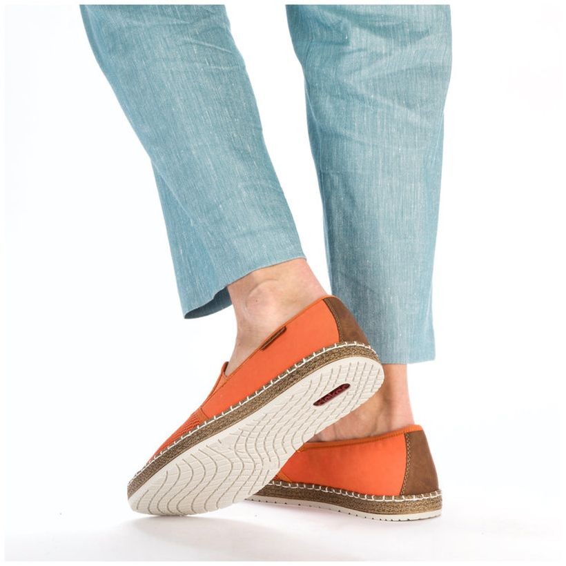 RIEKER Laisvalaikio bateliai vyrams, Oranžinė, LEISURE 7