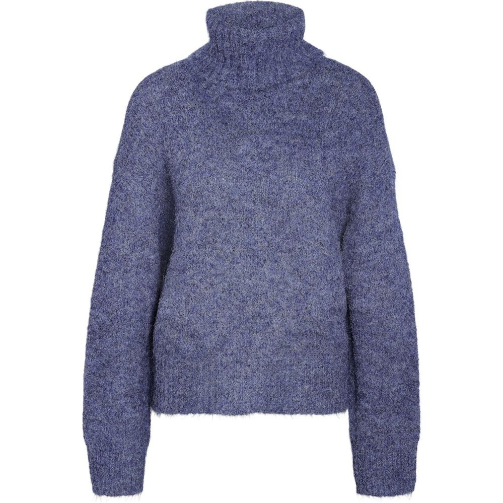 NOISY MAY Megztinis su kaklu moterims, Mėlyna, Sutton roll neck knit