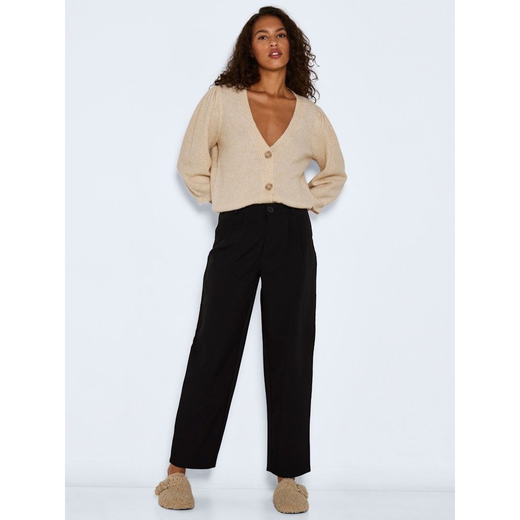 NOISY MAY Kelnės moterims, Juoda, NMSELLINA HW SLOUCHY 5