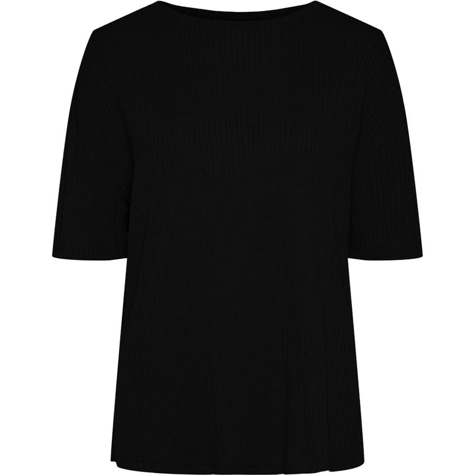 PIECES Marškinėliai moterims, Juoda, Pclena t-shirts