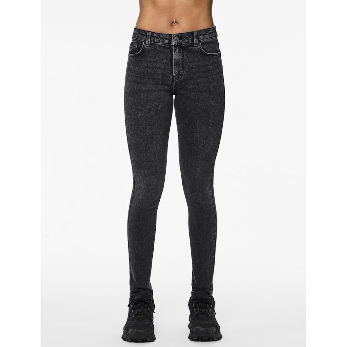 PIECES Slim džinsai moterims, Pilka, Dana skinny jeans 3