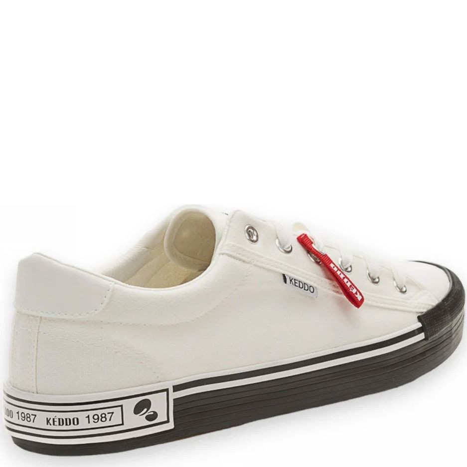 KEDDO DENIM Laisvalaikio bateliai vyrams, Balta, Sneakers 4