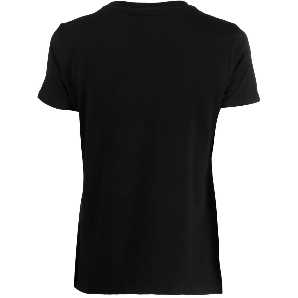 DKNY Marškinėliai trump. rankovėmis moterims, Juoda, Reflective logo blouse 2