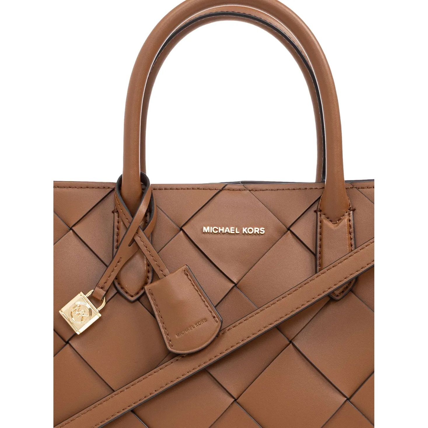 MICHAEL KORS Rankinė moterims, Ruda, Md ew satchel 5