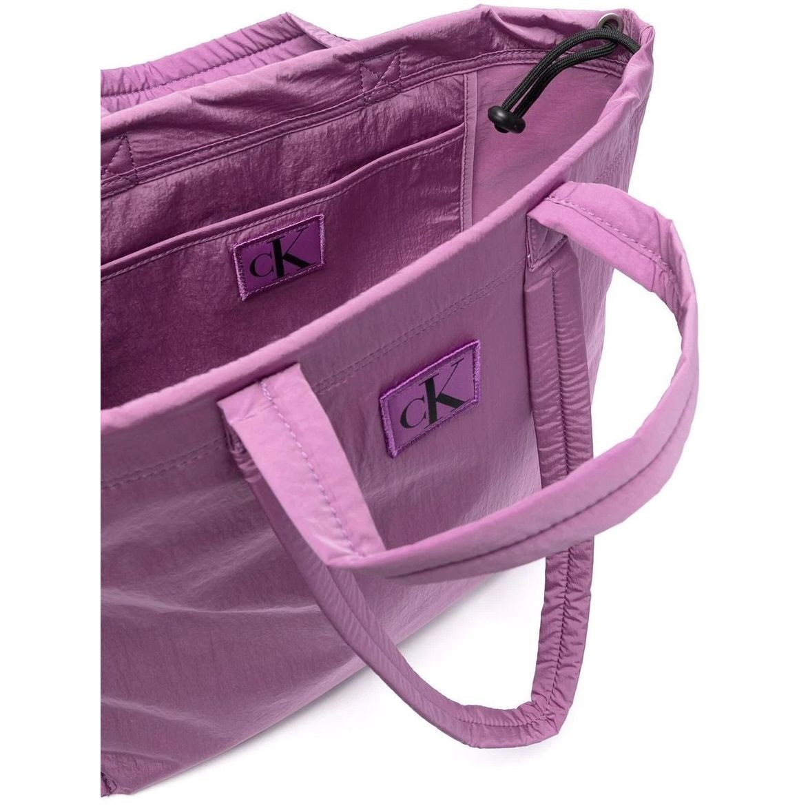 CALVIN KLEIN JEANS Pirkinių krepšys moterims, Violetinė, CITY NYLON SQ REV TOTE38 4