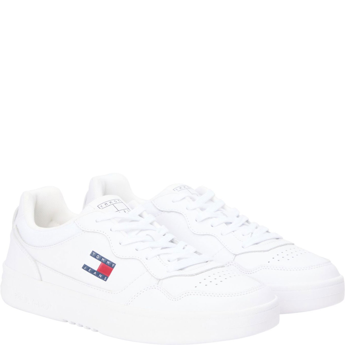 TOMMY JEANS Laisvalaikio bateliai vyrams, Balta, Cupsole sneaker 1